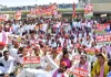 सपा ने मुख्य चुनाव आयुक्त ज्ञानेश कुमार के खिलाफ  प्रदर्शन कर की बर्खास्तगी की मांग