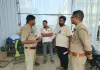 पुलिस अधीक्षक सोनभद्र  के निर्देशन में निर्माणाधीन दुर्गा पंडालों में अग्निसुरक्षा के दृष्टिगत चलाया गया निरीक्षण अभियान