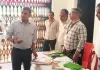 जिलाधिकारी ने ईवीएम एफएलसी के कार्य का निरीक्षण किया