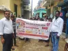 संचारी रोग नियंत्रण हेतु स्कूली बच्चों द्वारा निकाली गई जागरूकता रैली