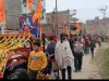 चांदा में पूजित अक्षत को लेकर निकाली गईं विशाल शोभायात्रा