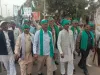 भाकियू कार्यकर्ताओं ने नारेबाजी के साथ निकाली रैली