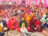 शिव महापुराण कथा के पांचवें दिन शिव पार्वती के विवाह का कथा सुनकर भाव विभोर हुए भक्तगण