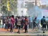 पुलिसकर्मियों ने मनाई होली, रंग-गुलाल लगाकर दी बधाई, साउंड पर जमकर थिरके पुलिस कर्मी 