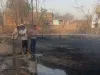 बस्ती जिले में आग लगने से लाखो की संप​त्ति जलकर राख एक की मौत    