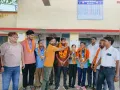 विश्व ताइक्वांडो चैंपियनशिप के पदक विजेता खिलाड़ियों का  शोहरतगढ़ रेलवे स्टेशन पर हुआ भव्य स्वागत