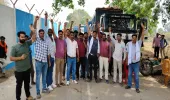 ओवरलोड परिवहन पर एनटीपीसी की सख्ती, वाहन मालिकों का धरना शुरू