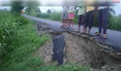 पहली बारिश में बह गया विकास