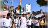 शोहरतगढ़ में विधायक विनय वर्मा के नेतृत्व में  निकली तिरंगा यात्रा