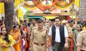 जिलाधिकारी एवं पुलिस अधीक्षक सोनभद्र ने शिवद्वार मंदिर एवं मंदिर मार्ग का किया निरीक्षण