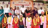 मुख्यमंत्री सामूहिक विवाह योजना के तहत 122 जोड़ों ने थामा एक-दूजे का हाथ