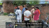 उप  जिलाधिकारी ने निर्माण कार्य मे  गुणवत्ताविहीन  पाये जाने पर कार्य रुकवाया , ठेकेदार को नोटिस जारी करने के निर्देश