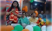 राज्यसभा सांसद श्रुति  गंगवार के प्रथम आगमन पर भदपुरा में हुआ जोरदार स्वागत 