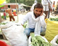 कलेजे पर पत्थर रख किसान को बेचनी पड़ी सौ रुपये प्रति कुंतल लोबिया