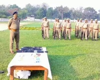 Kushinagar : अपर पुलिस अधीक्षक ने ली साप्ताहिक परेड की सलामी