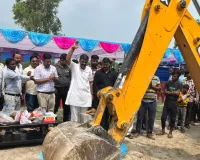 भारत सरकार द्वारा शुद्ध जल मिशन में पाइप डालने का काम का सदर विधायक ने नारियल फोड़ किया शुभारंभ