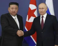 रूस राष्ट्रपति पुतिन ने किम जोंग उन का सुदर पूर्वी क्षेत्र में स्वागत किया