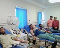 विन्ध्य फाउंडेशन ट्रस्ट के रक्तवीर सदस्यों ने  कैंसर मरीजों के लिए किया SDP दान