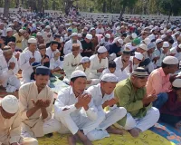 मिल्कीपुर में 42 ईदगाहों एवं मस्जिदों में पढ़ी गई नमाज, मुसलमानों  मांगी अमन चैन की दुआ