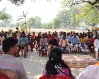 अम्बेडकरनगर  रितेश पांडेय के समर्थन में अदिति सिंह ने ग्राम सभा मुकुन्दीपुर में आयोजित की जन चौपाल  
