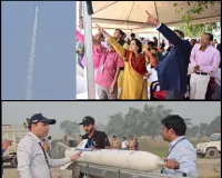 कुशीनगर में कैन सेट राॅकेट लांचिंग, मिली सफलता