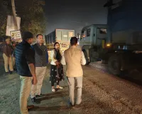 सजेती क्षेत्र के अनूपुर मोड़ पर चला संयुक्त प्रवर्तन अभियान, 10 डंपर सीज, 50 के चालान