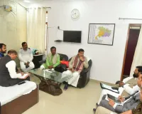 नगर विकास एवं ऊर्जा मंत्री ए. के. शर्मा की अध्यक्षता में कोर कमेटी की बैठक निरीक्षण भवन ज्ञानपुर में संपन्न