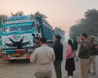 ओवरलोड, फिटनेस फेल, प्रेशर हॉर्न पर चला हंटर, 52 चालान 8.78 लाख का जुर्माना