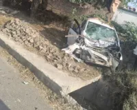   मार्ग दुर्घटना में चाचा व भतीजे की  मौत, पिता गंभीर