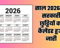 Public Holidays: साल 2026 की सरकारी छुट्टियों का कैलेंडर हुआ जारी, यहां देखें पूरी लिस्ट 