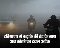 Haryana Weather: हरियाणा में कड़ाके की ठंड के साथ अब कोहरे का डबल अटैक, ये अलर्ट हुआ जारी 