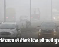 Haryana Weather: हरियाणा में तीसरे दिन भी घनी धुंध, इस दिन से बदलेगा मौसम