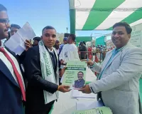 बरही क्षेत्र के 11 सफल सीजीएल अभ्यर्थियों को मोरहाबादी मैदान में मिला नियुक्ति पत्र