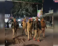 शुक्ल बाजार पुलिस द्वारा शांति, सुरक्षा एवं कानून व्यवस्था बनाये रखने हेतु किया गया पैदल गश्त