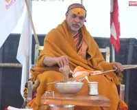 शंकराचार्य अविमुक्तेश्वरानंद 12 समर्थकों के साथ अन्न–जल त्याग धरने पर बैठे; रातभर खुले आसमान के नीचे ही रहे