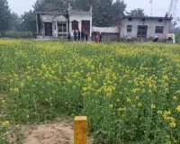 छितौनी–तमकुही रोड रेल लाइन सीमांकन कर लगाए गए सेंटर पिलर