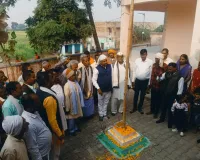 कोन में कांग्रेस कार्यकर्ताओं ने मनाया 77 वां गणतंत्र दिवस समारोह