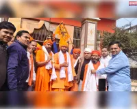 बबागेश्वर धाम सरकार की पदयात्रा का बाबूगंज ने भव्य स्वागत