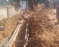 ग्राम पंचायत करकटी में भ्रष्टाचार जम कर नाली निर्माण कार्य मे भारी भ्रष्टाचार