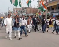 ओबरा में उमड़ा देशभक्ति का ज्वार तिरंगा यात्रा में घर कब आओगे गीत ने किया सबको भावुक