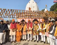 रूद्र महायज्ञ के लिए निकाली गई कलश यात्रा