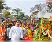 बाजार शुकुल में शिव पंचायन मंदिर में मूर्तियों की प्राण-प्रतिष्ठा