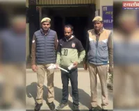 मारपीट के मामले में तमंचा लहराते वाले को पुलिस ने पकड़ कर भेजा जेल 