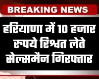 Haryana: हरियाणा में एसीबी की बड़ी कार्रवाई, 10 हजार रुपये रिश्वत लेते सेल्समैन गिरफ्तार