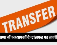 Ban On Transfer: हरियाणा में अध्यापकों के ट्रांसफर पर लगी रोक, जानें क्या है वजह