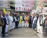  शिक्षक प्रकोष्ठ के नव नियुक्त जिला अध्यक्ष काशी नारायण मिश्र का गर्म जोशी से हुआ स्वागत