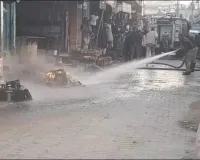 दुकान पर गैस सिलेंडर लीक लगी आग मची अफरा-तफरी