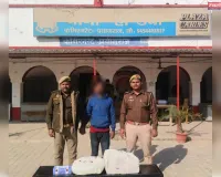 हण्डिया पुलिस टीम द्वारा 01 वांछित अभियुक्त को गिरफ्तार,।