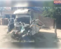 डंपर से भिड़ी पिकअप, चालक समेत चाचा-भतीजे की दर्दनाक मौत