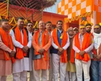 बेला में हनुमान एवं शिव परिवार प्राण प्रतिष्ठा महायज्ञ के जल यात्रा कार्यक्रम का भव्य आयोजन